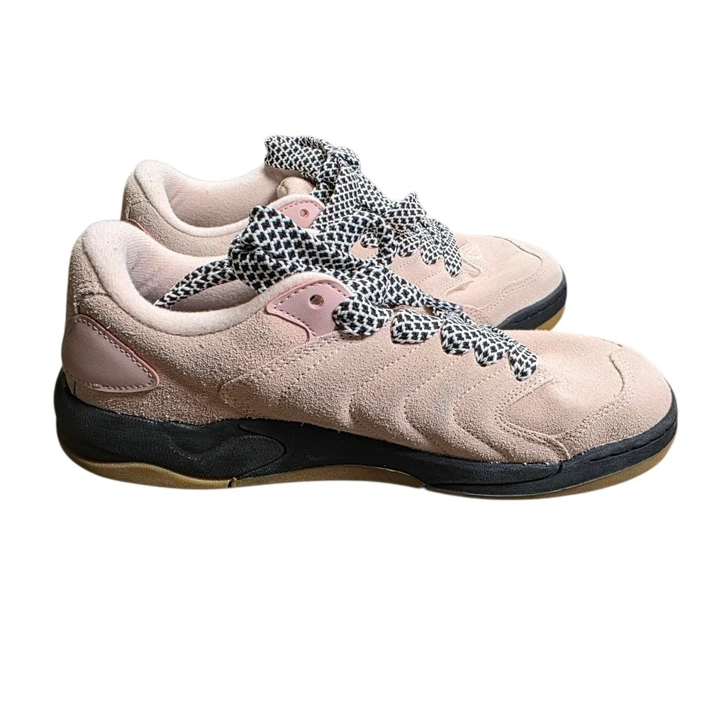 Nike Jordan Pink Black Gum Atmoshphere Suede Skate Shoes Mens 9 IB3731-600